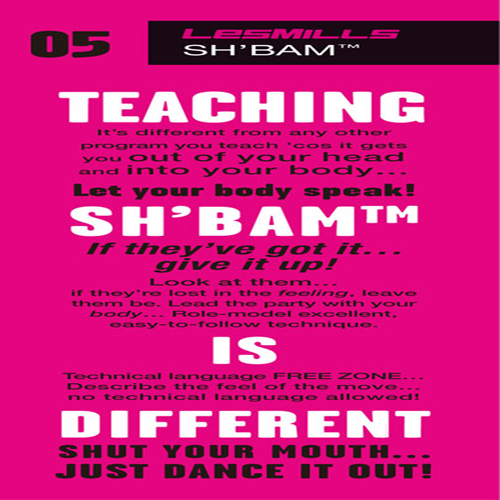 Les Mills SHBAM 05 Master Class+Music CD+Notes - Click Image to Close